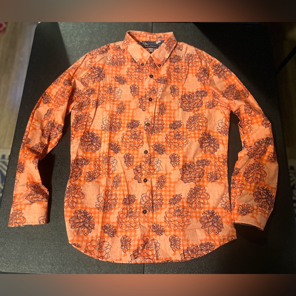 Lords of Harlech Men’s Gorgeous Long Sleeve Button Down Floral Shirt